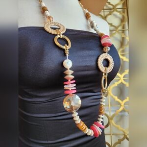 Elegant Multicolor Crystal Beaded Necklace